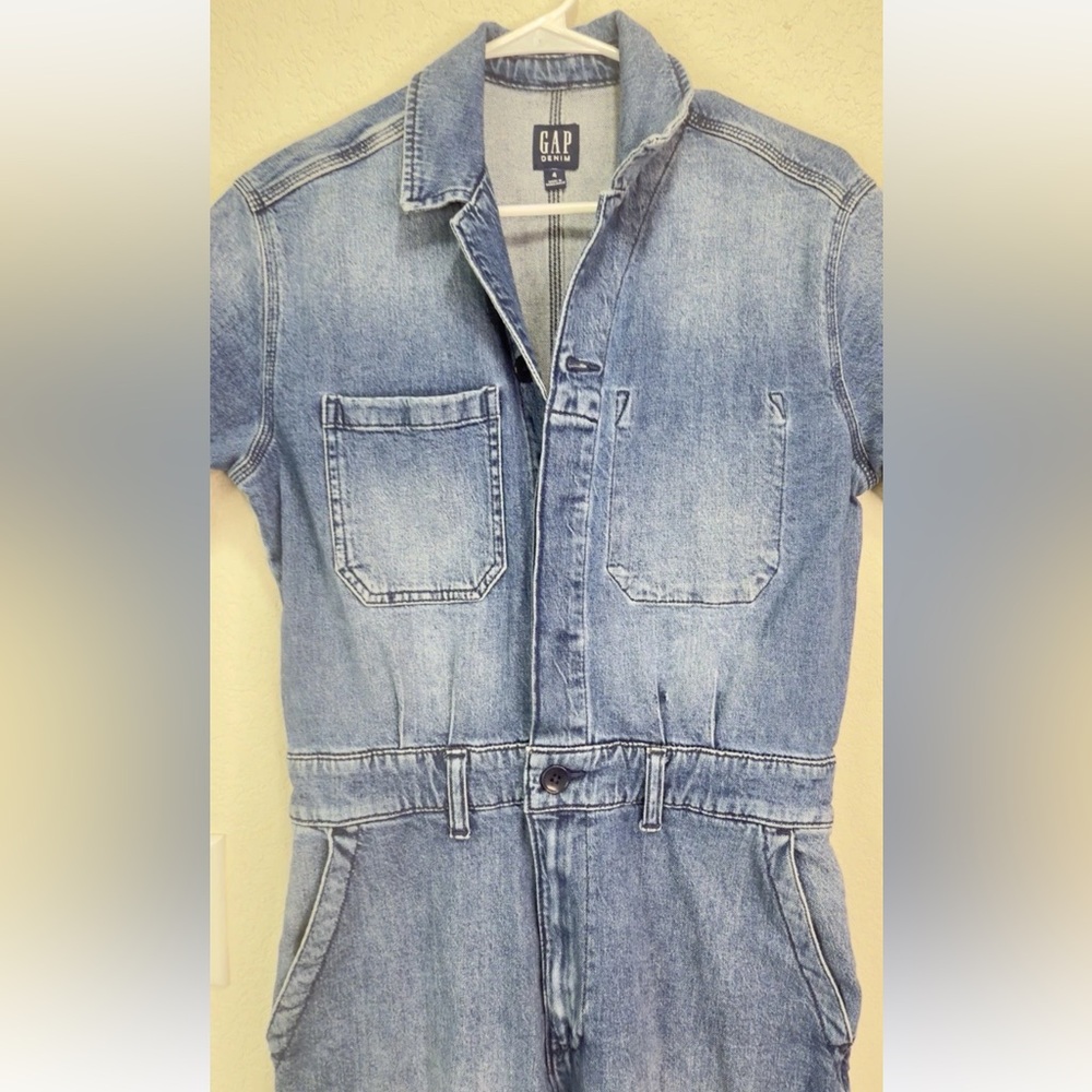 Vintage GAP Untitliy Denim Jumpsuit Women's 4 - Picture 2 of 6